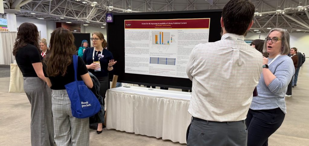 Poster session at ACRL conference.