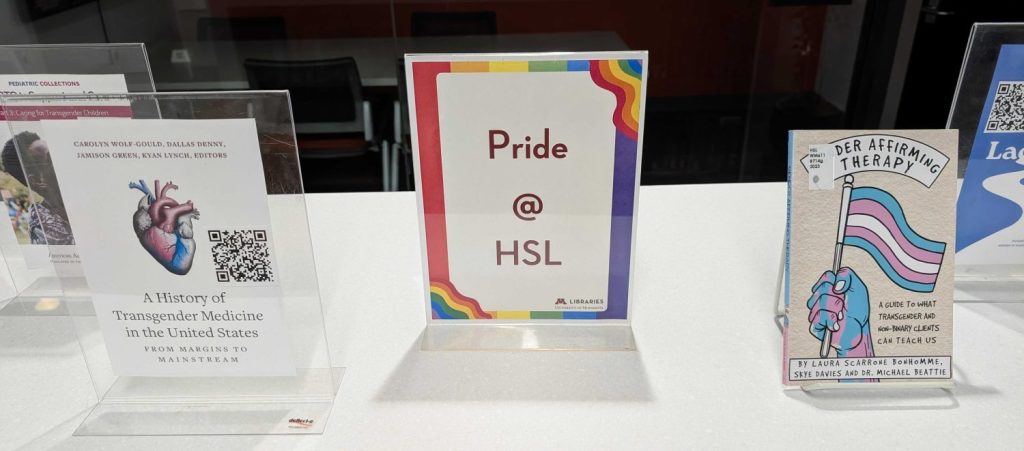 HSL monthly book display: Pride