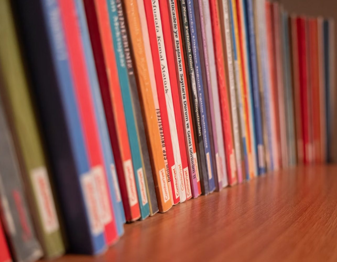 Shelf of print journals.
