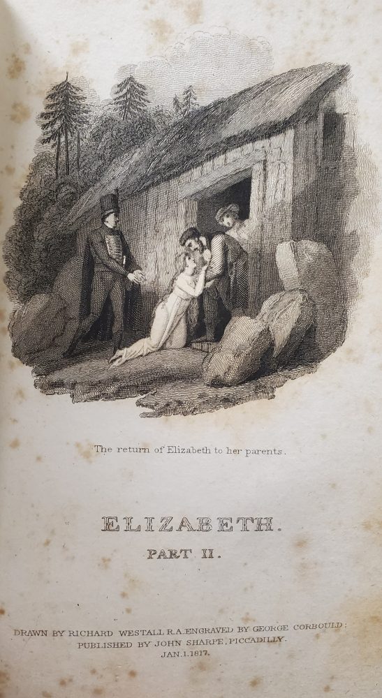 Title page of part two, showing a heartfelt reunion.