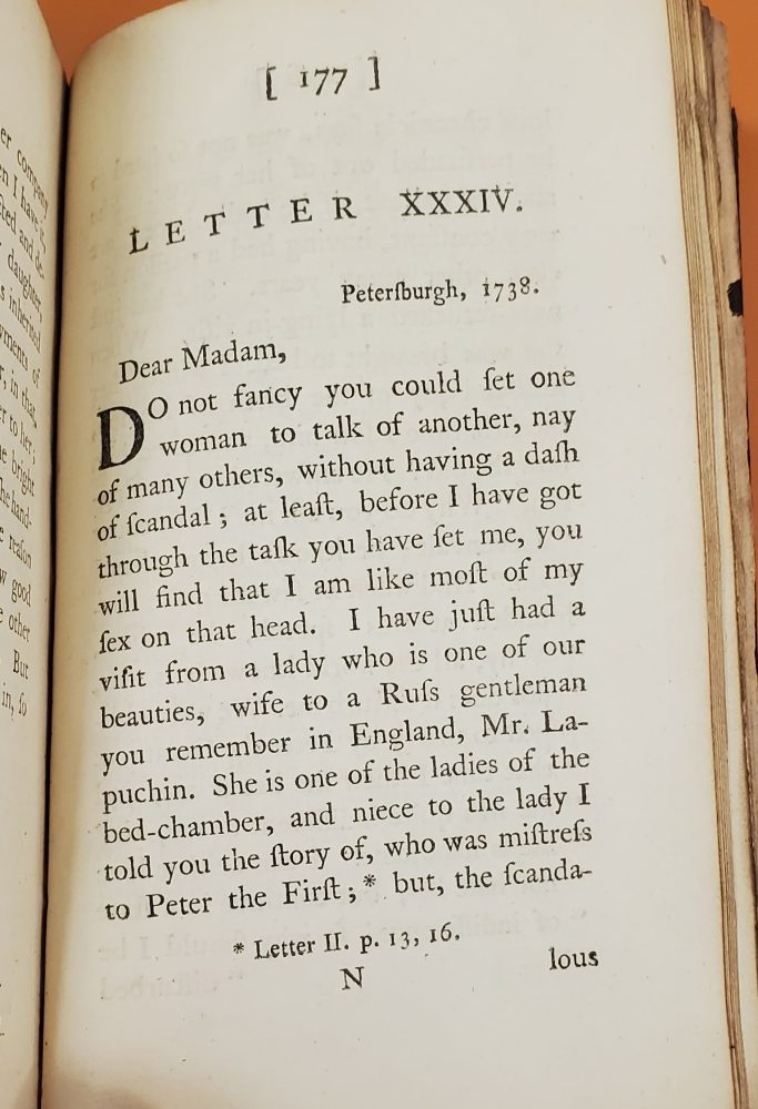 Images shows a printed letter.