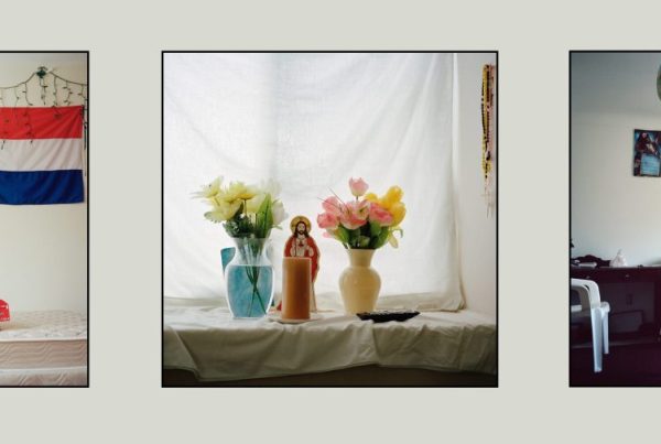 Three photos by Selma Fernandez Richter showing domestic scenes and people in their rooms and houses.