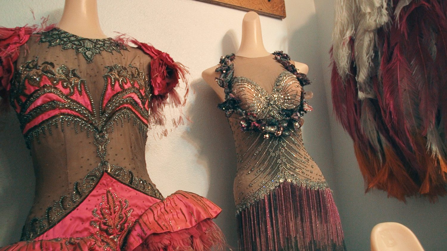 Ice show costumes from Roy Blakey's collection. Courtesy of Keri Pickett.