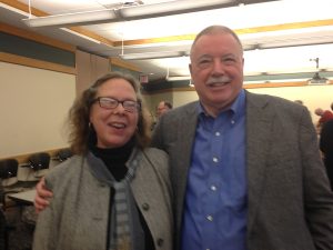 two people at Elmer L. Andersen Library