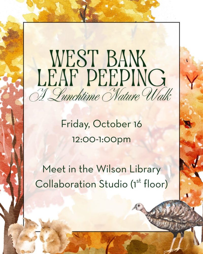 West Bank Leaf Peeping